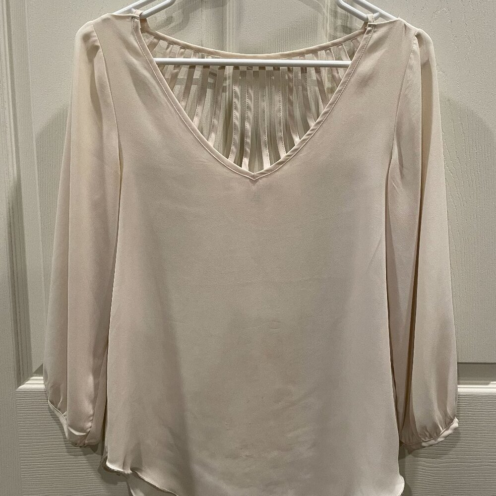 Sheer Cream Blouse by Philosophy